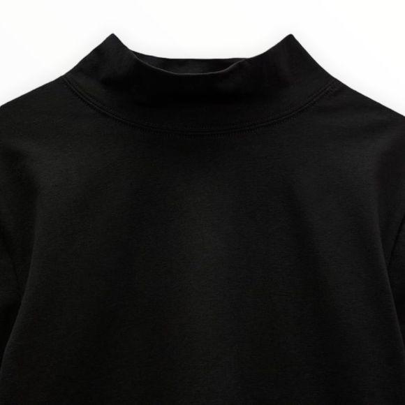 ZARA Women | Black | MOCK NECK TOP - Picture 3 of 8